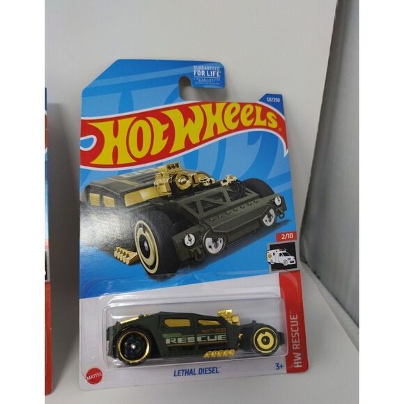 Hot Wheels Rescue lot of 5 EMS Ambulance Track Patrol EMS Fast Car and more more - Picture 6 of 6